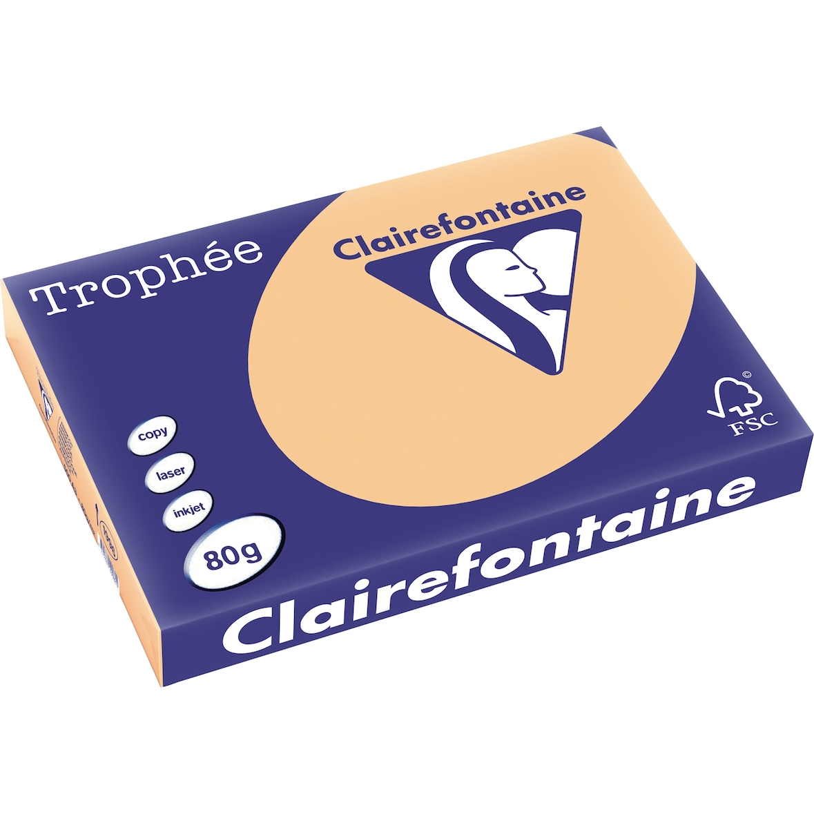 Clairefontaine Kopierpapier 1996C A3 80g aprikose 500Bl