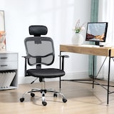 thumbnail of Vinsetto Sedia da Ufficio Ergonomica e Regolabile con Poggiatesta Nero