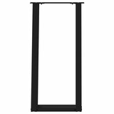 thumbnail of Helloshop26 - Juego de 2 patas de consola modernas estables y en ángulo en forma de U 38 x 72 cm acero negro 02_0057062