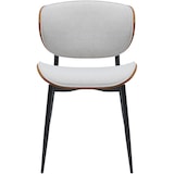 thumbnail of Bezoekersstoel Enid walnoot/creme/Stof