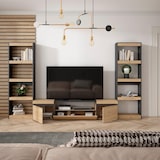 thumbnail of Muebles de Salón para TV, 320x35x186cm, Para TV hasta 80", Mueble Televisión, Roble y negro _ 94_27