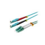 thumbnail of Helos LWL Patchkabel E2000® (LSH)/LC Duplex 50/125µm OM3 aqua 1,0m