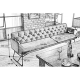 thumbnail of KAWOLA Esszimmerbank CHARME Velvet silber 166cm