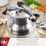 thumbnail of Magefesa Alustar - Olla Express Profesional de 22 Litros, Fabricada en Aluminio, Apta para Gas, Vitrocerámica y Eléctrica, 3 Sistemas de Seguridad