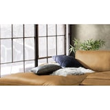thumbnail of KAWOLA Sofa LOLA Ecksofa Leder cognac mit motorischer Relaxfunktion Recamiere links