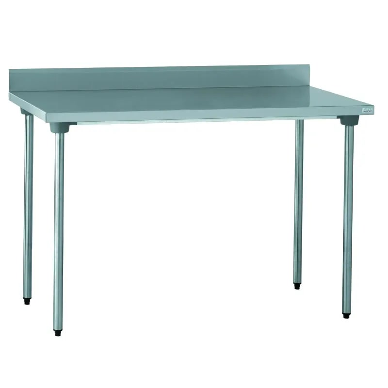 Tournus Arbeitstisch mit Aufkantung 100mm aus Edelstahl, Abm  1000 x 700 x 900 mm  Stärke Edelstahltischplatte 1,2mm