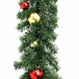 thumbnail of Weihnachtsgirlande Geschmückt mit Kugeln und LED-Lichtern 5 m