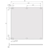 thumbnail of SCHROFF voorpaneel, niet afgeschermd, 3 HE, 84 HE, 2,5 mm, Al, geanodiseerd, onbehandelde randen