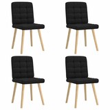 thumbnail of vidaXL Esszimmerstühle 4 Stk. Schwarz Stoff