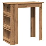 thumbnail of Mesa bar con estante almacenaje roble artisan 102x50x103,5 cm