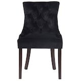 thumbnail of Set van 4 eetkamerstoelen Aberdeen Fluweel zwart/antiek