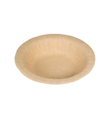 MONOUSO - Prato Fundo de Cartão Anti-Gordura Kraft Ø19cm 245g/m² (500 Uds)