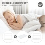 thumbnail of ML-Design Kinderbett 70x140 cm Weiß mit Dach & Lattenrost, Hausbett aus massivem Kiefernholz, Kinderhaus Bodenbett Spielbett Jugendbett Bettenhaus