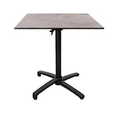 thumbnail of Restootab - Table pliable pour terrasse en Compact HPL décor gris pierre 70x70