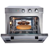 thumbnail of METRO Professional Forno a convezione GCO2001, acciaio inox, 59x70.5x59 cm, 2200 W, 4 tipi di cottura, funzione grill, timer, luce interna, argento