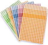 thumbnail of 5er Set Geschirrhandtuch aus 100 % Baumwolle, kariert, gemischt, 50/70 cm
