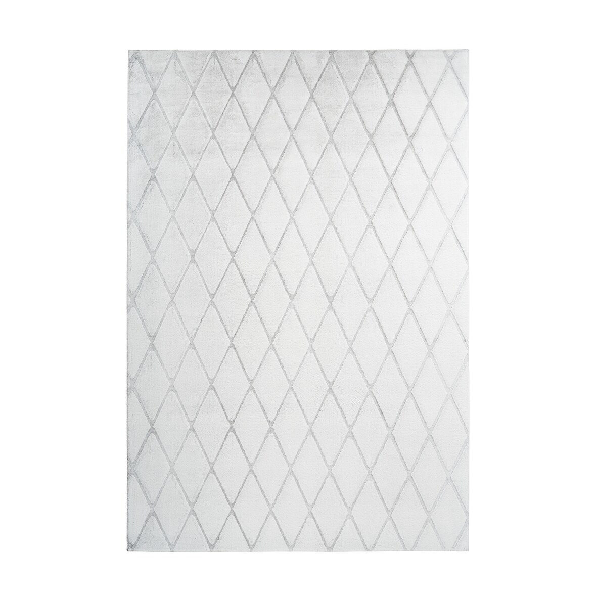 Regina 200 Weiß / Graublau 80cm x 150cm