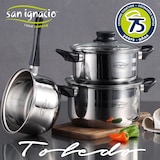 thumbnail of San Ignacio - 16/18/20 cm großes Kochgeschirrset mit 3 induktionsgeeigneten gepressten Aluminiumpfannen