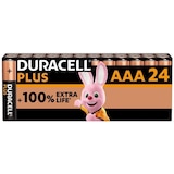 thumbnail of DURACELL Alkaline-Batterien AAA Plus, 1.5 V LR03 MN2400, Packung mit 24 Stück