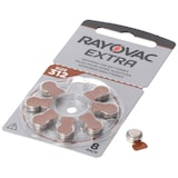 thumbnail of Rayovac HA312 PR41 Hörgeräte Batterien Extra Advanced 8er Sparpack 6 + 2 Gratis 5000252100980, Lieferung besteht aus 8 Stück Batterien