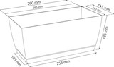 thumbnail of WellHome - 2er-Set Coubi Case P Pflanzgefäße aus Kunststoff in Graphitfarbe 29x14,2x13,6cm