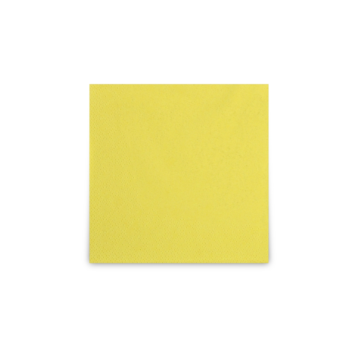 Funny Coktailserviette, 1/4 Falz, gelb, 2lagig, 100% Zellstoff, 3600 Stück (12x300)