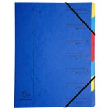 thumbnail of Exacompta Ordnungsmappe aus Manilakarton 400g/qm geheftet mit 7 Fächern und Gummizug, für Format DIN A4