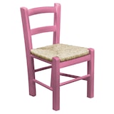 thumbnail of Giaquinto Sediolina Bambino In Legno,Seduta Paglia, Metodo Montessori, Colore Rosa
