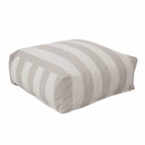 thumbnail of Puff de rayas para sofá modular beige