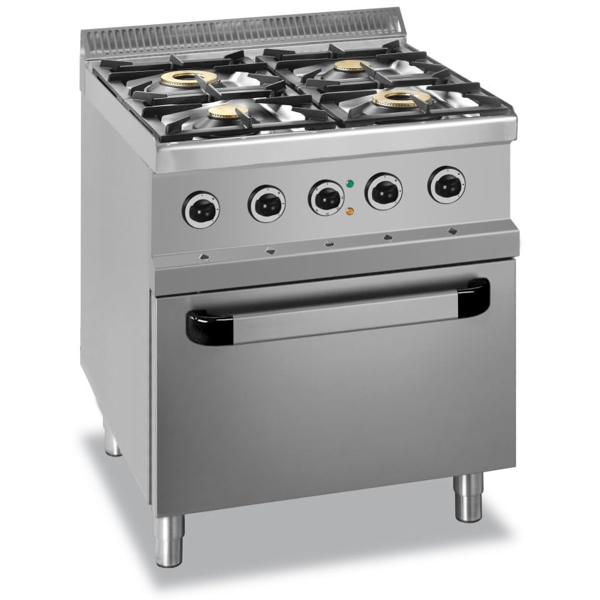 MBM Gasherd 4-flammig mit Elektrobackofen 33,3 kW
