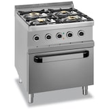 thumbnail of MBM Gasherd 4-flammig mit Elektrobackofen 33,3 kW
