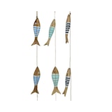 thumbnail of 1 Fisch Deko Maritim 100cm Holz Dekofische zum Aufhängen Holzfische Dekoidee Geschenkidee Tischdeko Meeresdeko Stranddeko Blau Natur