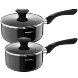 thumbnail of Conjunto de cozinha para 6 pessoas UNA/VARESE com louça, panelas, etc., conjunto de 39 peças, preto