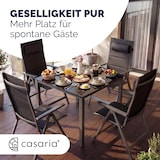 thumbnail of CASARIA® Alu Gartenstühle 2er Set Gepolstert 8-Fach Verstellbar Anthrazit
