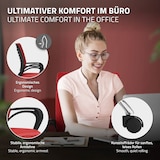 thumbnail of ML-Design Bürostuhl ergonomisch, Rot, höhenverstellbar, mit Armlehnen, Netzrücken, 360° Drehstuhl
