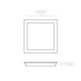 thumbnail of greenbox - Teller aus Zuckerrohr 16 x 16 cm, quadratisch, 50 St.