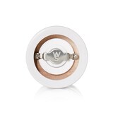 thumbnail of Wit houten peperstrooier H 250 mm Diameter 65 mm Was Duitsland