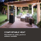 thumbnail of Flagranti Gasheizstrahler 8kW Gasflasche bis 11kg Edelstahl Schwarz