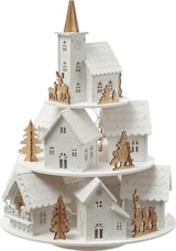thumbnail of LED Weihnachtsdorf Winterdorf mit Musik Spieluhr Timer H: 29cm