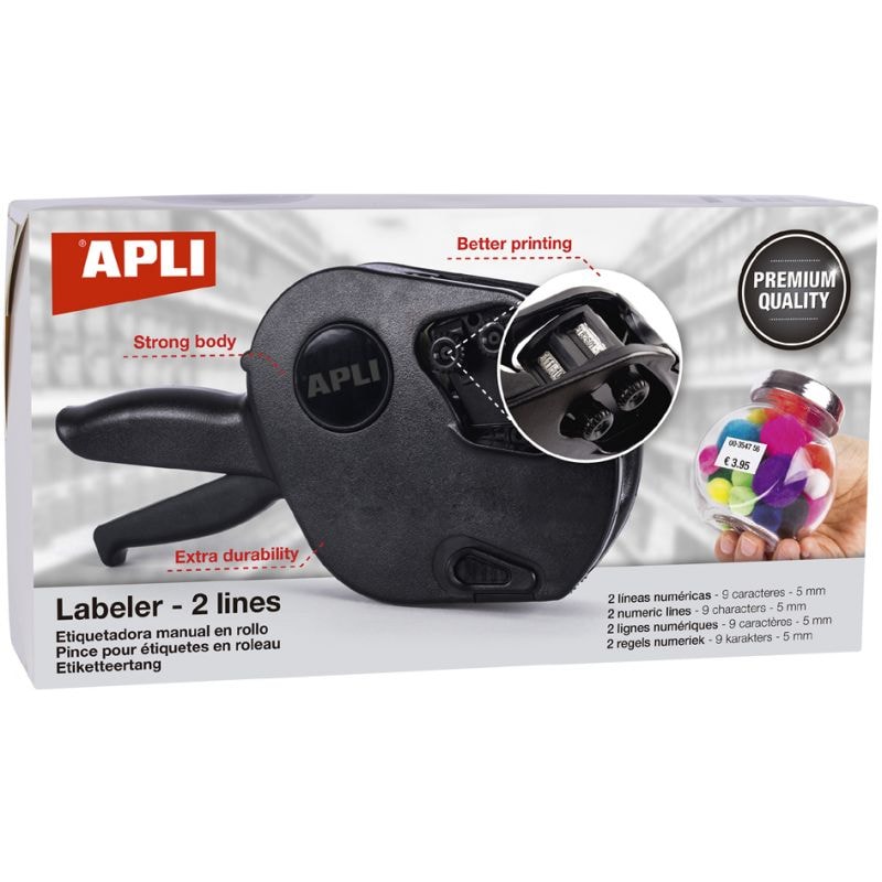 agipa Preisauszeichner 102365, 2-zeilig, 9-stellig