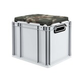 thumbnail of PROREGAL Eurobox NextGen Seat Box Camouflage | HxBxT 36,5x30x40cm | 30 Liter | Griffe offen | Eurobehälter, Sitzbox, Transportbox, Transportbehälter