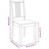 thumbnail of vidaXL Esszimmerstühle 2 Stk. Weiß Massivholz Gummibaum