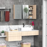 thumbnail of kleankin  Armadietto Pensile da Bagno a Parete con Specchio a 3 Ante