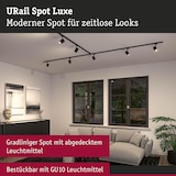 thumbnail of Paulmann URail Schienenspot Luxe   GU10  max. 10W  dimmbar 230V Schwarz matt 95633