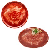 thumbnail of 2x Perfetto Pizzateller Rot Ø 31,5 cm 2 Personen Porzellan Pizza Servier-Platte