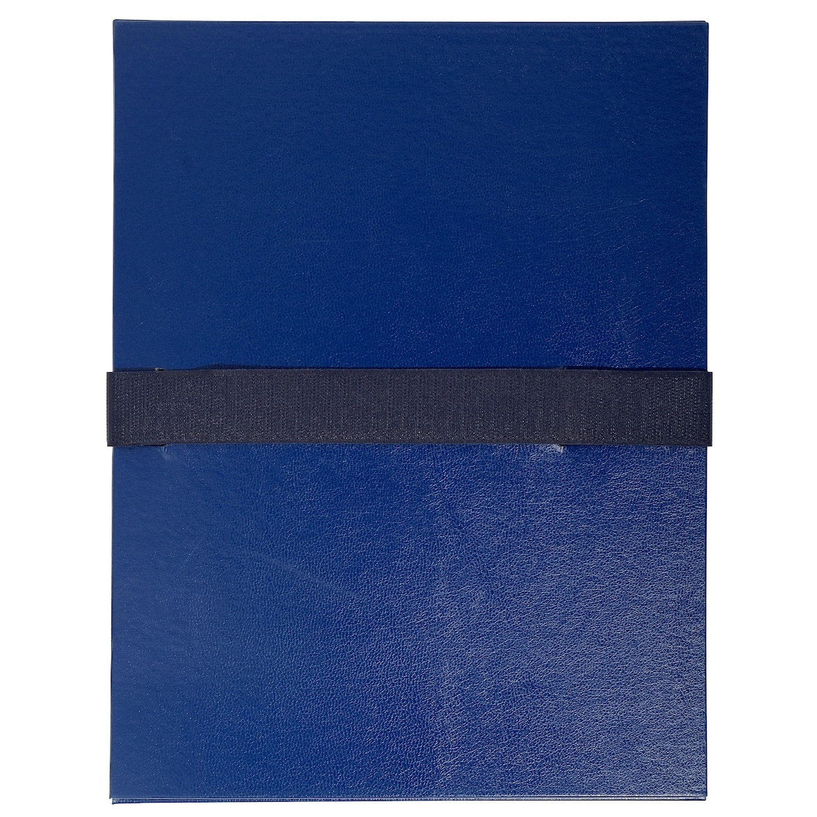 Exacompta 2652E 10x Mappe mit dehnbarem Rücken balacron sans rabat Gürtel mit Klettverschluss - 24x32cm - Dunkelblau