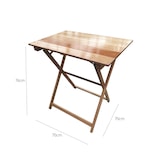 thumbnail of Wellhome Mesa Velador de haya plegable-acabado en barniz 70x70x76 cm