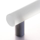 thumbnail of Möbelgriff Edelstahl Glas 180mm, kristall matt