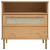 thumbnail of Helloshop26 - Buffet Sideboard Kommode Kleiderschrank Aufbewahrungsmöbel Organizer für Küche Wohnzimmer Lounge Rattanoptik 80 x 40 02_0036233