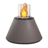 thumbnail of Chimenea de bioetanol brasero de suelo de jardín para interior y exterior STROMBOLI Gris tórtola d.60 x h56